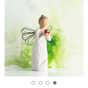 Willow Tree Teacher Angel with Red Apple